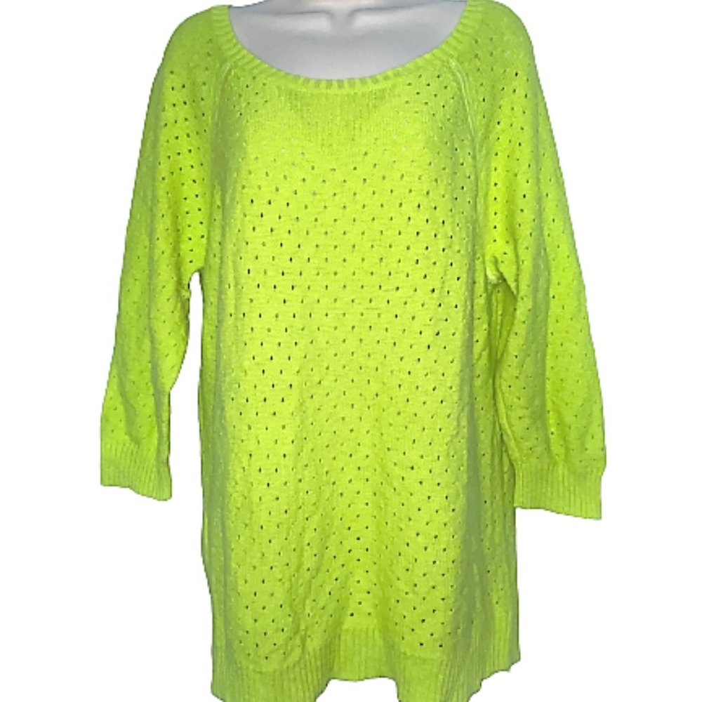 Womens XL AMERICAN EAGLE OUTFITTERS Lime Sweater!